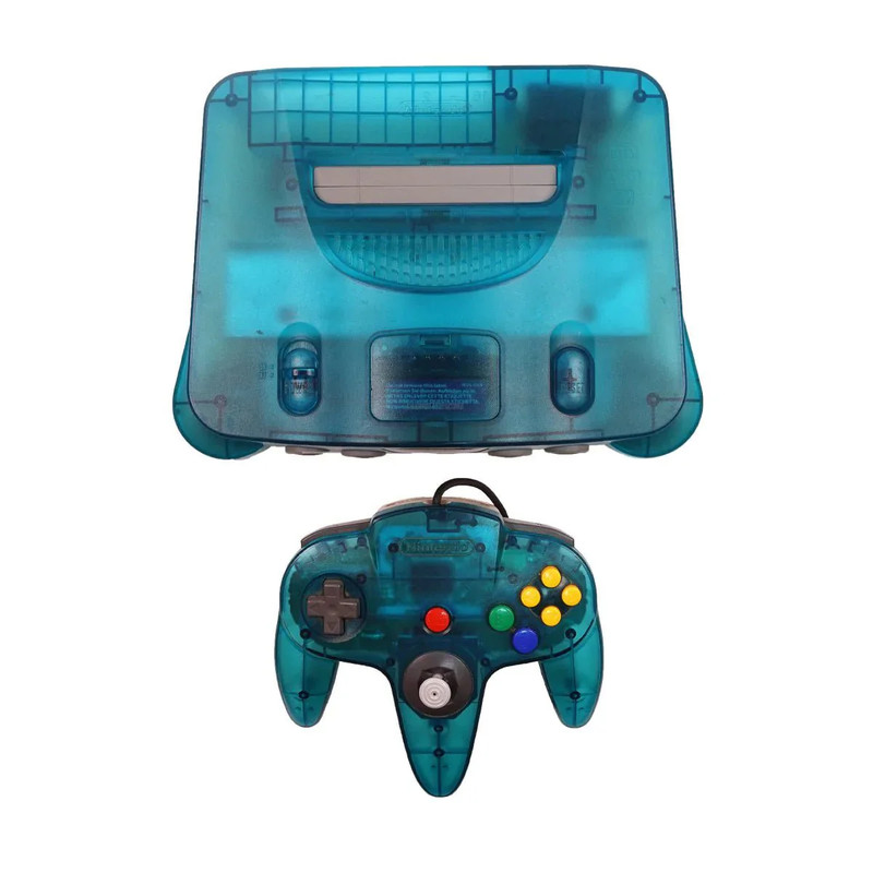 (Pre-Owned) Nintendo 64 Video Game Console - Transparent Blue - ريترو